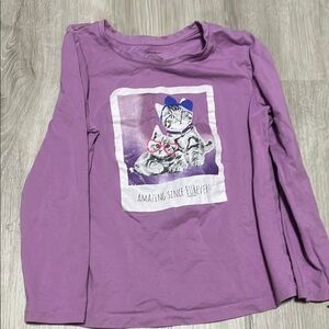 4/$20 George Purple Kids Long Sleeve Shirt 7-8